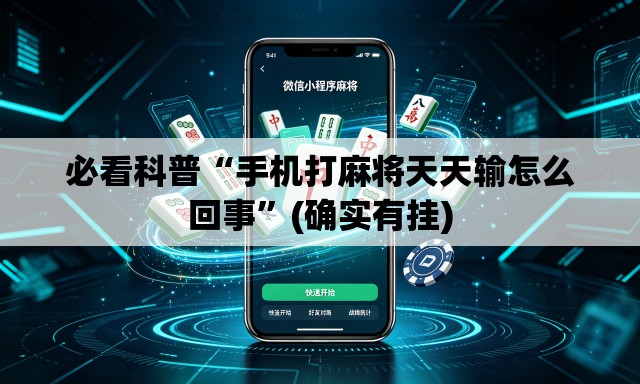 必看科普“手机打麻将天天输怎么回事”(确实有挂)